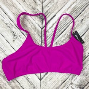 Express Asymmetrical Bikini Swim Top